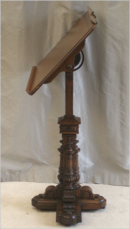 7016 Antique Oak Reading Table, Lectern (7) - Rotate to Left